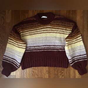 Zara Multicolor Striped Sweater